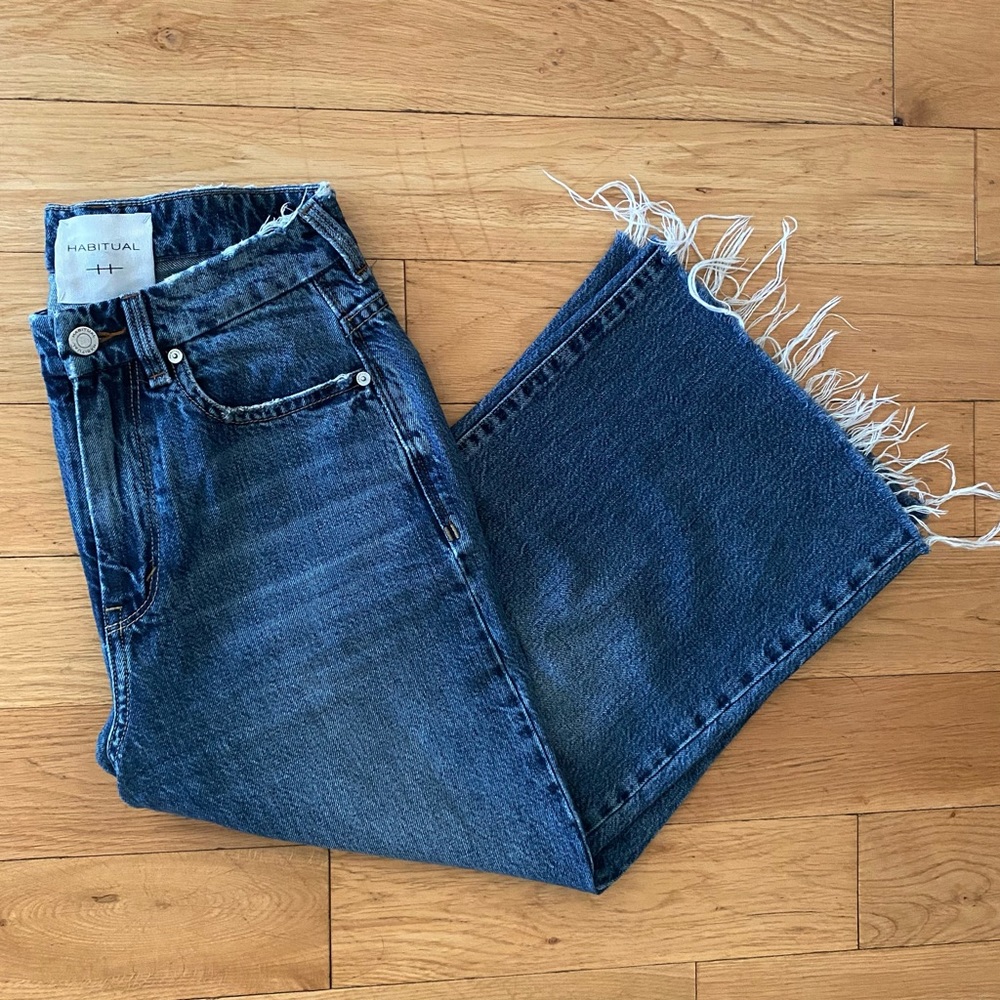 HABITUAL Super Highrise Cropped Wide Leg size 25